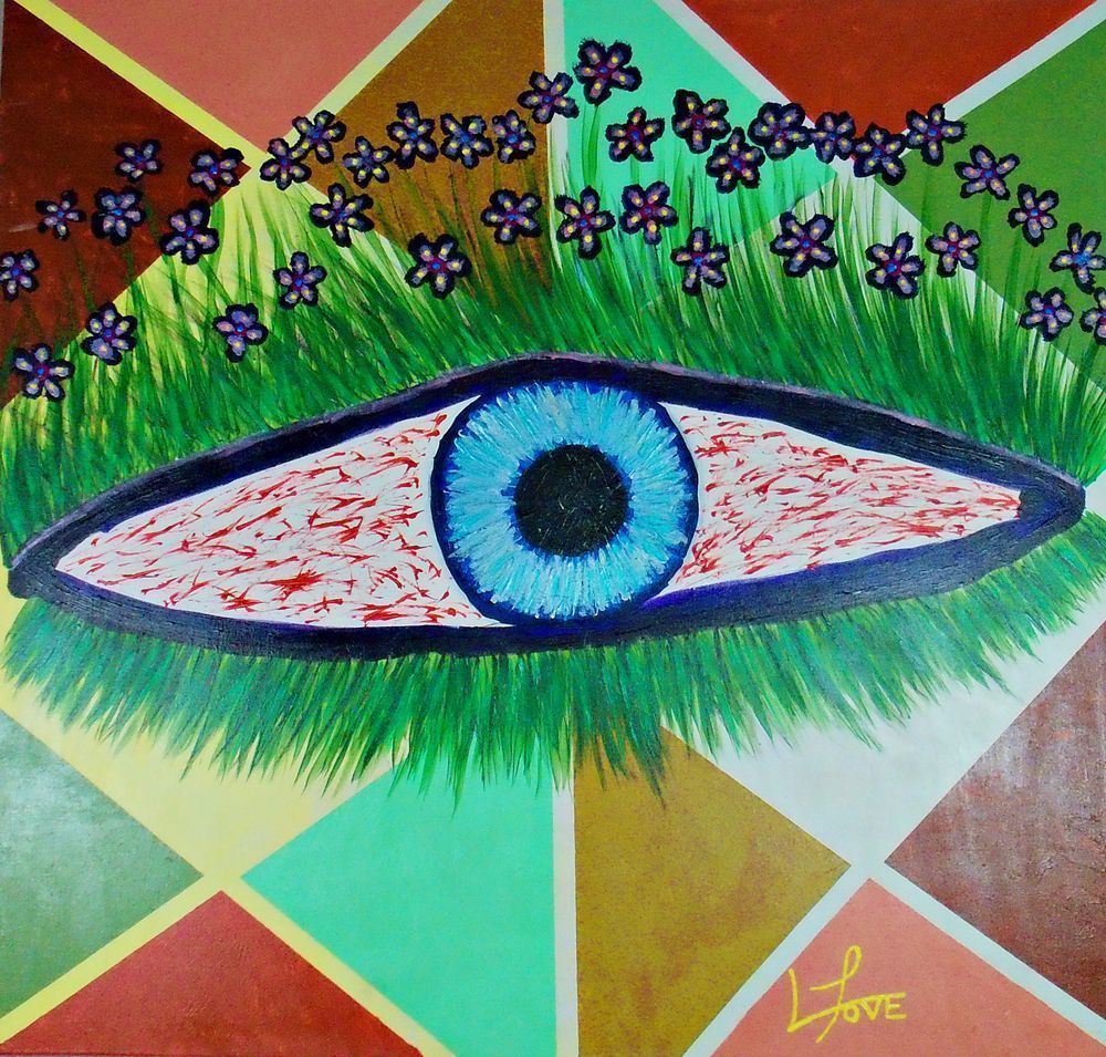 Sprout – Floral Eye Abstract Art for Unique Modern Decor