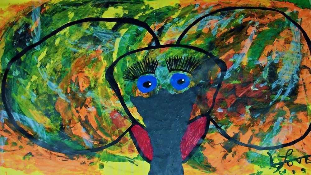 Sally – Bold Abstract Elephant Art Full of Color & Emotion