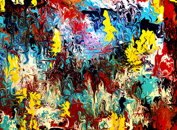 Snowy Dragon – Winter-Themed Abstract Art with Hidden Designs