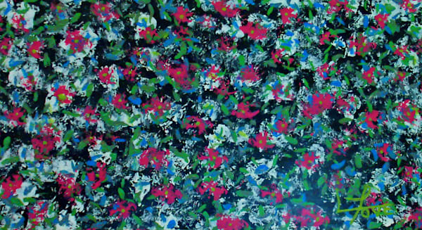 The Garden Painting – Serene Floral Artwork for Tranquil Spaces