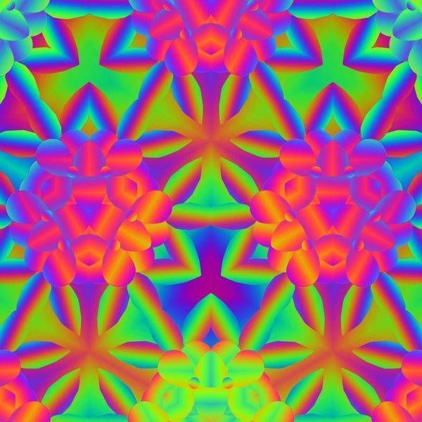 Bright Pyramid Flowers Art | Lilly's Artwork/Gallery Gems