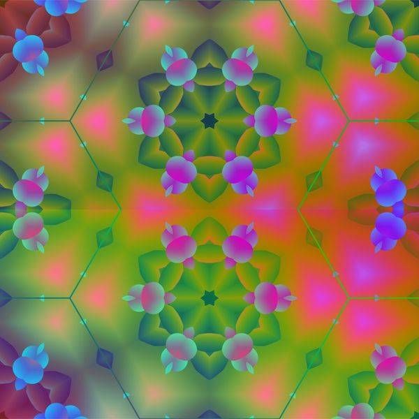 Floral Prism Mosaic Art | Lilly's Artwork/Gallery Gems