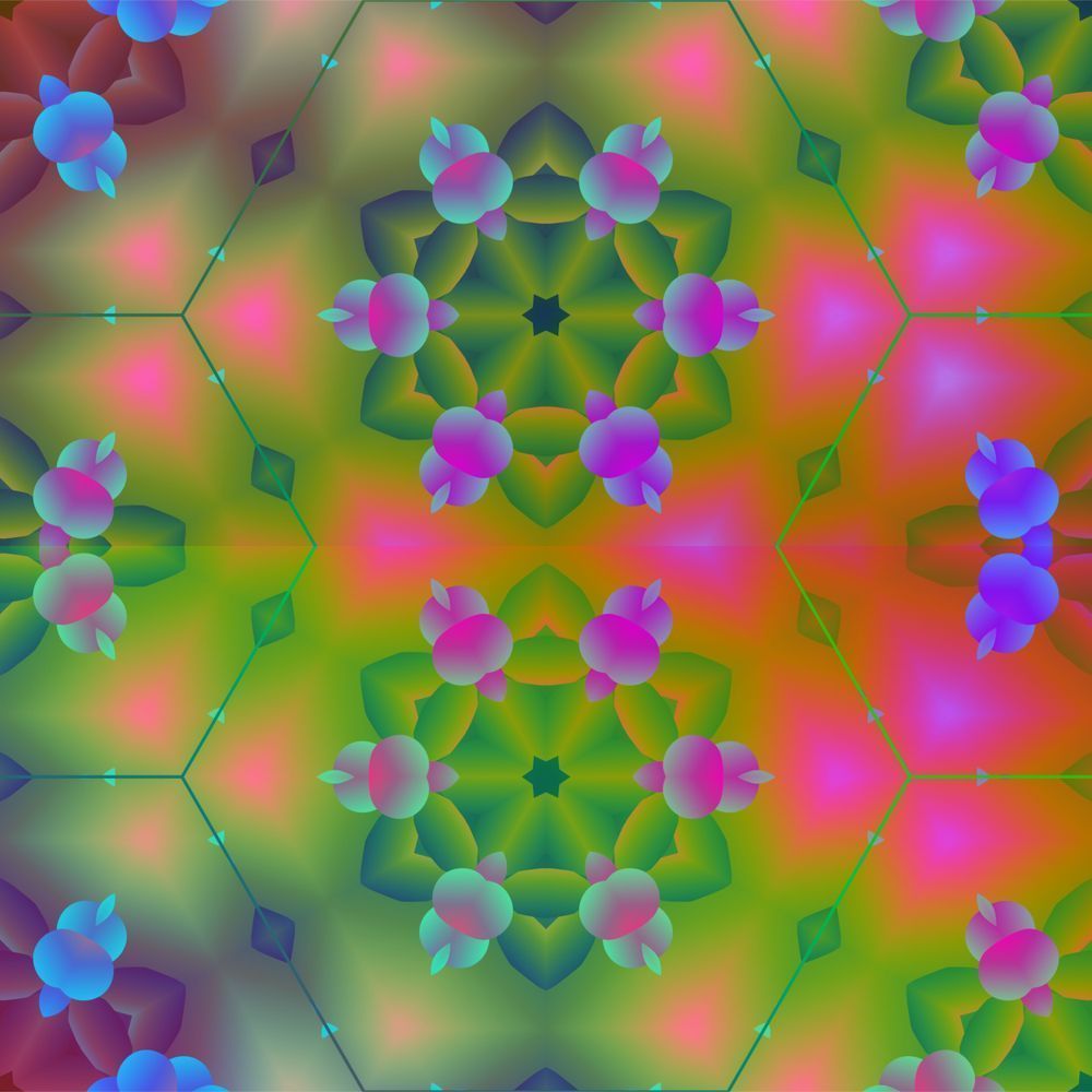 Floral Prism Mosaic Art | Lilly's Artwork/Gallery Gems
