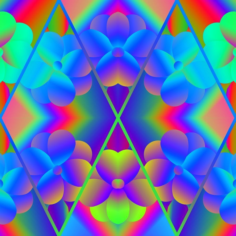 Prismatic Bloom Geometry Art | Lilly's Artwork/Gallery Gems