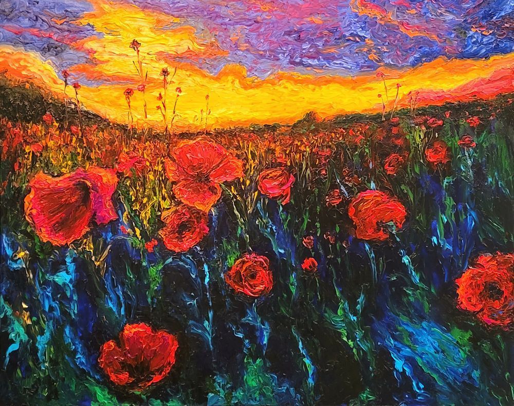 Poppies In Sunset Art | Bill Sarnowski Fine Art