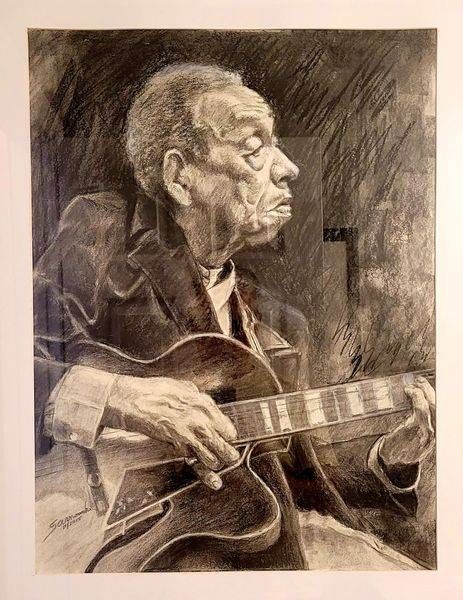 Warren Battiste   Guitarist | Bill Sarnowski Fine Art