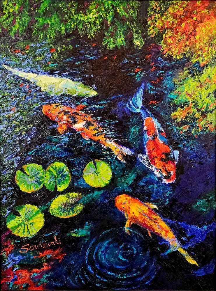 Harmonious Koi Fish Art | Bill Sarnowski Fine Art