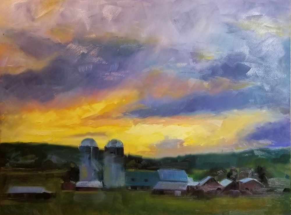Sunset In Somerset County Art | Bill Sarnowski Fine Art