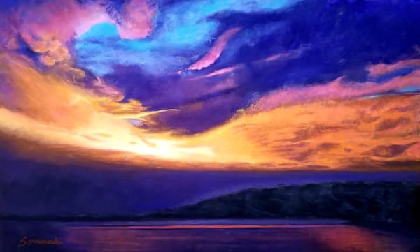 Red Violet Sunset Art | Bill Sarnowski Fine Art
