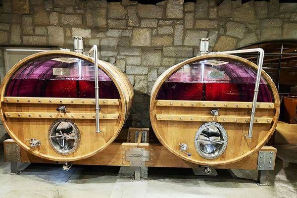 Twin Glass Wine Barrels Art | Viewfinder Arts LLC