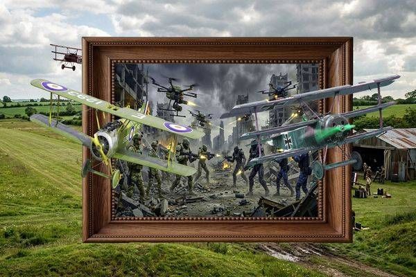 Future Airfield Battleground Art | Viewfinder Arts LLC