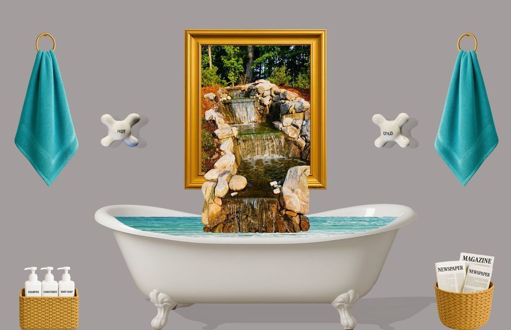 Bathtub Waterfall Art | Viewfinder Arts LLC