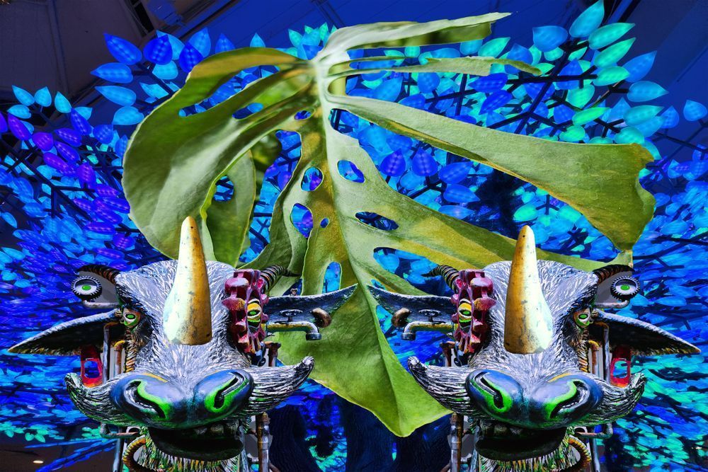 Blue Green Creatures Art | Viewfinder Arts LLC