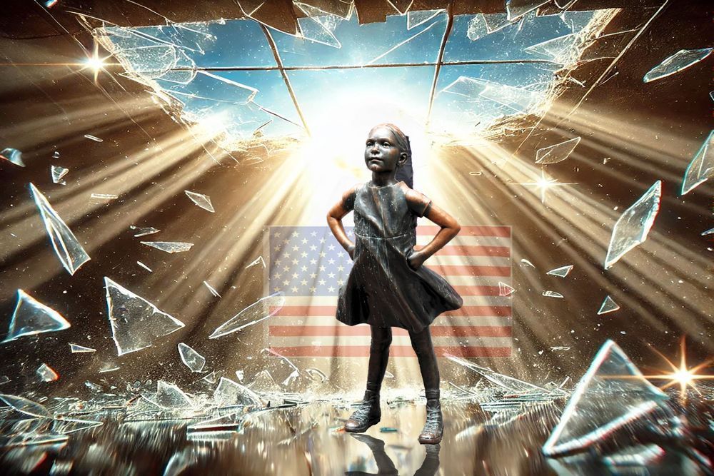 Fearless Girl Breaking Glass Ceiling Art | Viewfinder Arts LLC