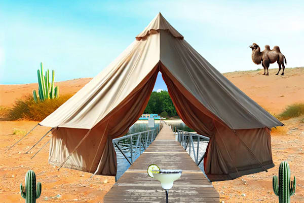 Desert Lake Oasis Art | Viewfinder Arts LLC