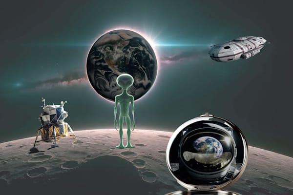 Eclipse From The Moon Art | Viewfinder Arts LLC