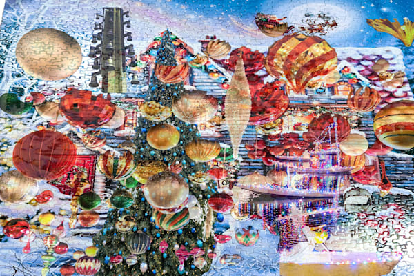 Holiday House Puzzle Art | Viewfinder Arts LLC