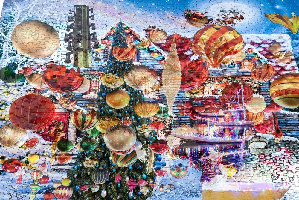 Holiday House Puzzle Art | Viewfinder Arts LLC
