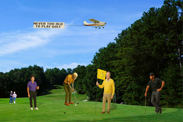 Never Too Old To Play Golf Art | Viewfinder Arts LLC