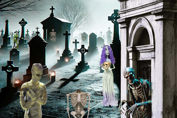 Night Time Cemetery Art | Viewfinder Arts LLC