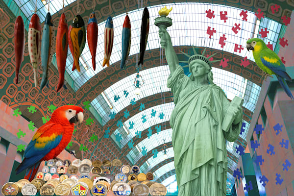 Liberty Statue Puzzle Art | Viewfinder Arts LLC