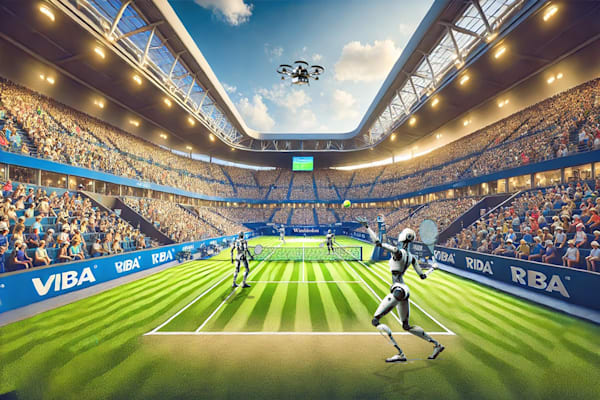 Robot Mixed Doubles Art | Viewfinder Arts LLC