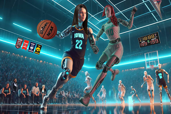Women Basketball Robots Art | Viewfinder Arts LLC