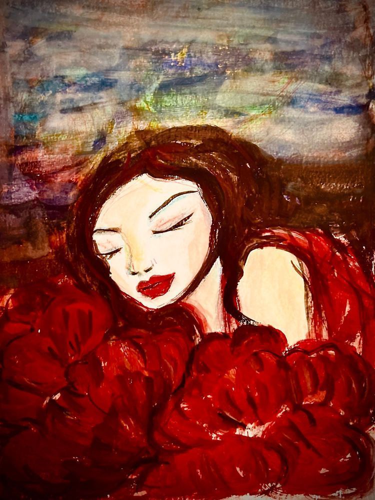 Lady In Red Art | See lee Art