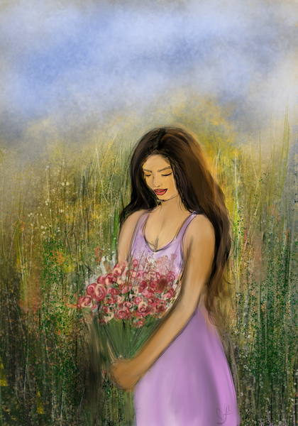 Field Of Flowers Art | See lee Art