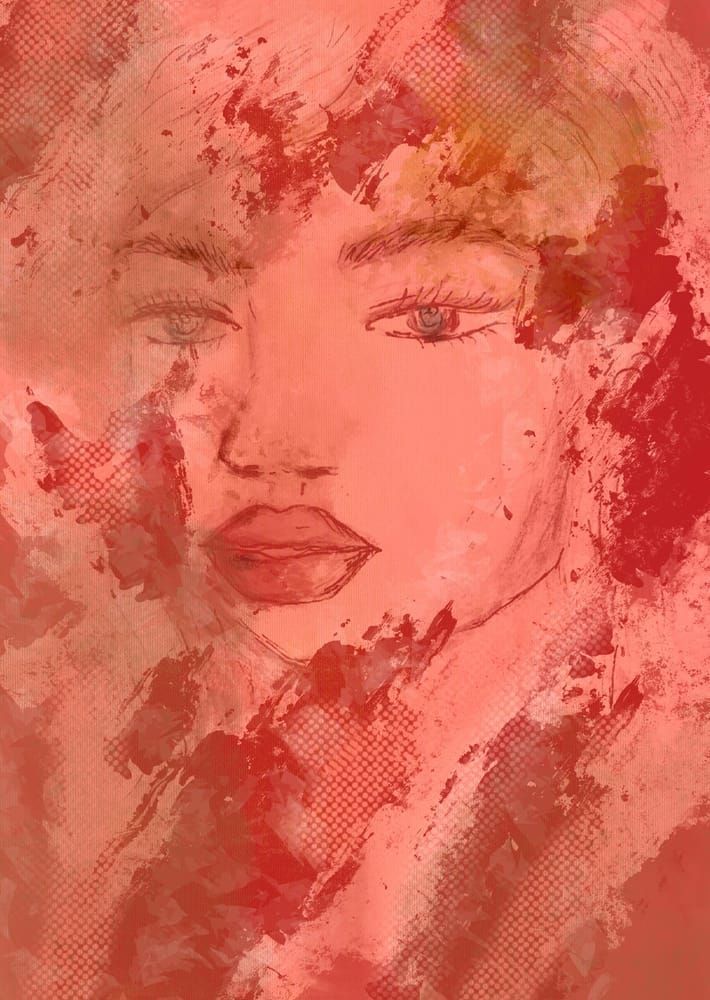 Red Disguise Woman Art | See lee Art