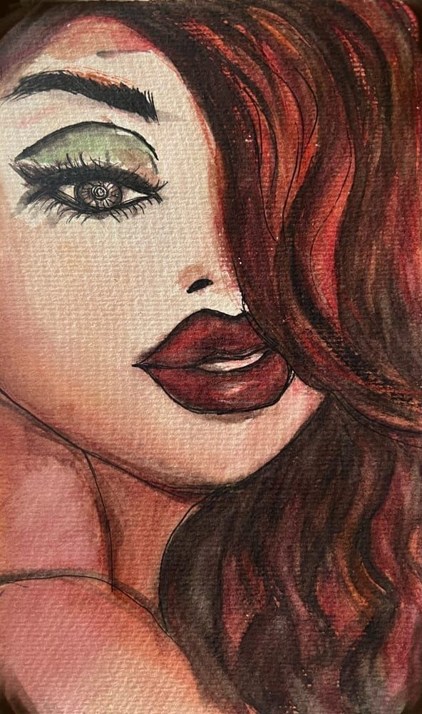 Red Betty Lips Art | See lee Art