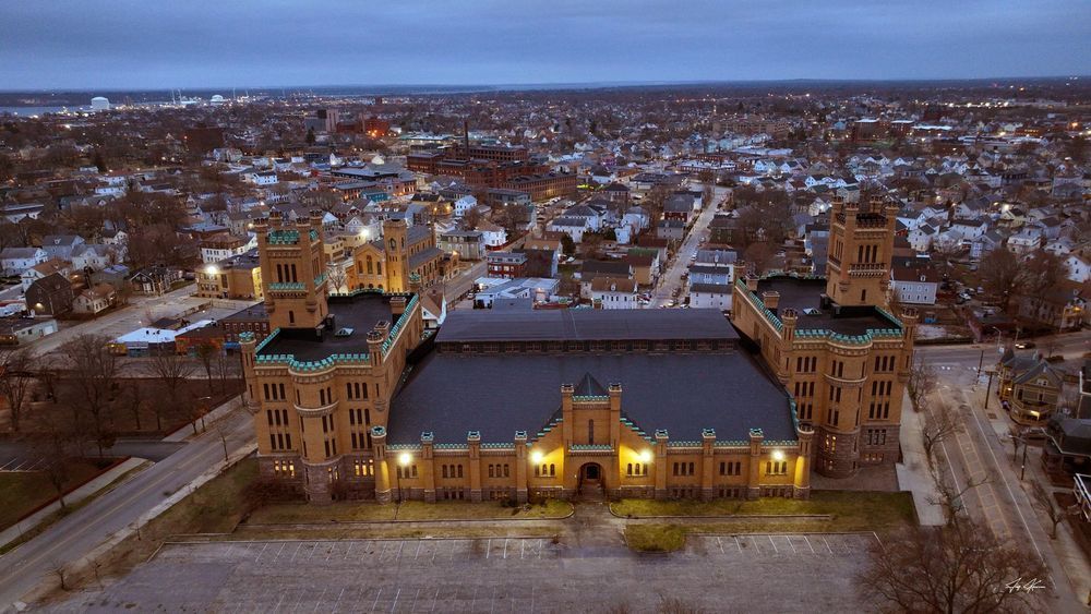 Cranston Street Armory Photography Art | Artistic Insights Aerial Photography