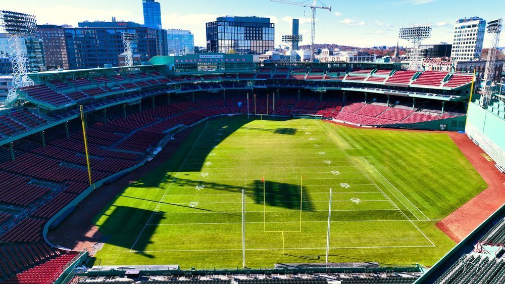 Football At Fenway Photography Art | Artistic Insights Aerial Photography