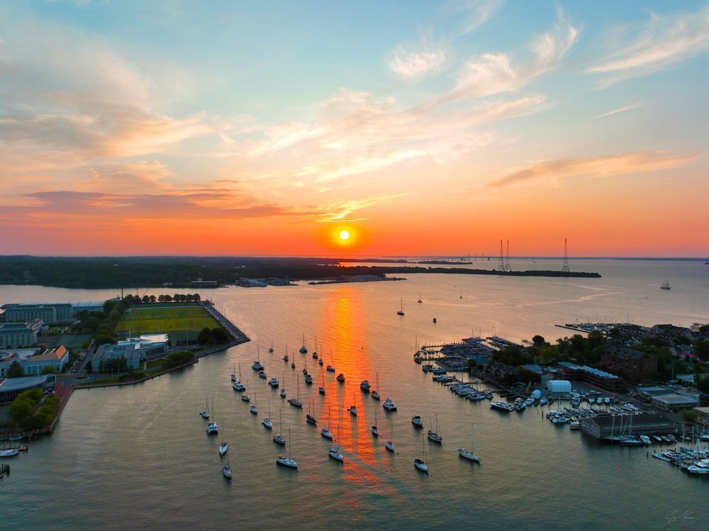 Orage Skies Over Annapolis Photography Art | Artistic Insights Aerial Photography