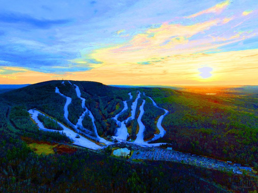 Wachusett Mountain Wintergreen Slopes Photography Art | Artistic Insights Aerial Photography
