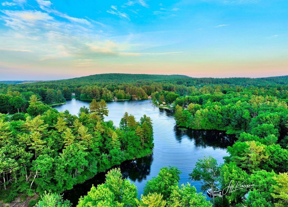 Wachusetts Colorful Embrace Photography Art | Artistic Insights Aerial Photography