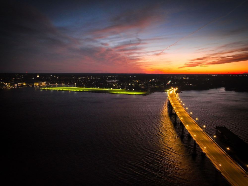 Winter Glow Over The Severn Photography Art | Artistic Insights Aerial Photography