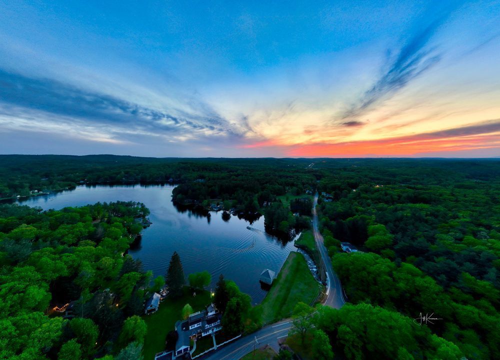 Narrows Road Sunset Photography Art | Artistic Insights Aerial Photography