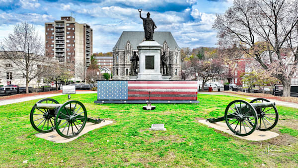 Salute Of Remembrance: Vew Dog Tag Tribute Photography Art | Artistic Insights Aerial Photography