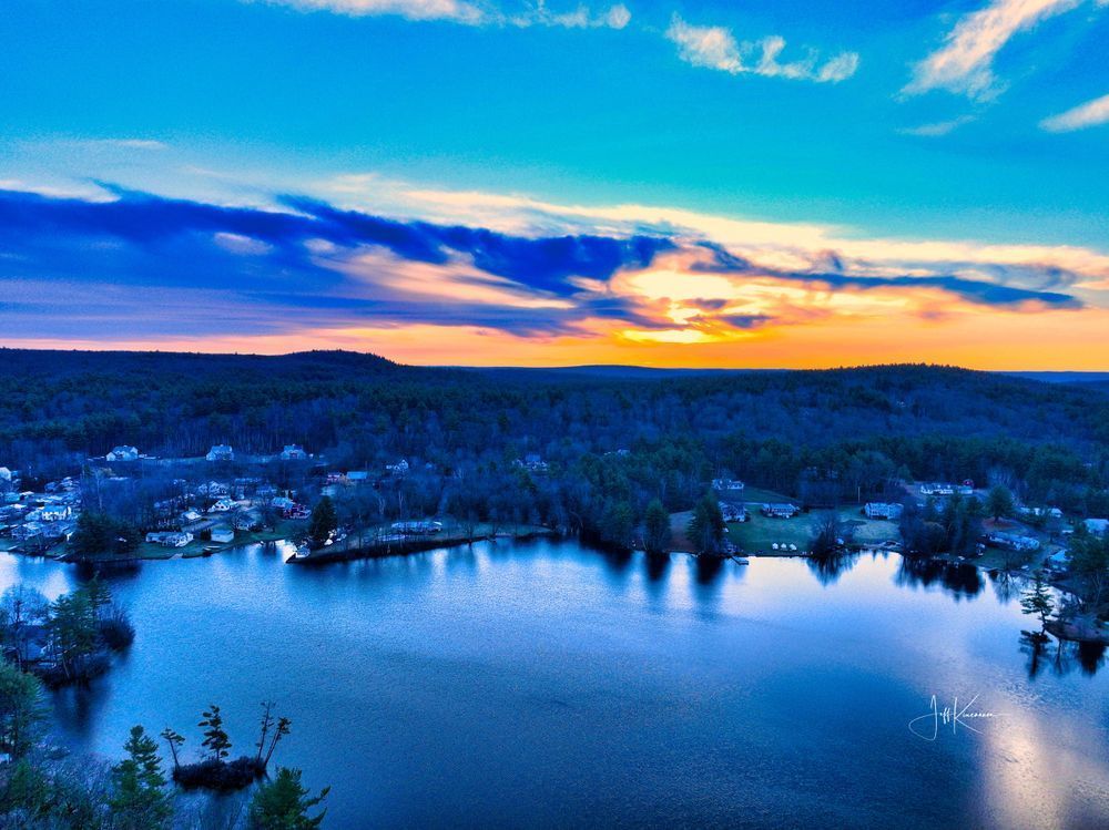 Morning Hues On The Water Photography Art | Artistic Insights Aerial Photography