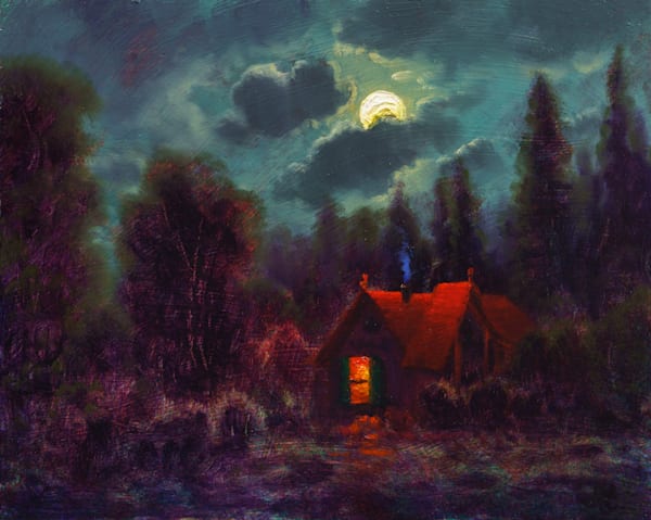 Night Of The Storybook Moon Art | Nathan Clements Art