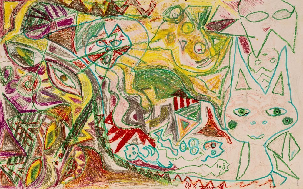 Crayon Cats Doodle
