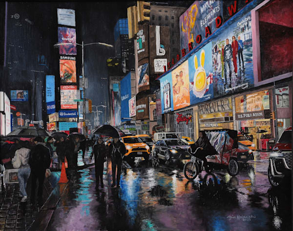 Times Square Rain - NYC
