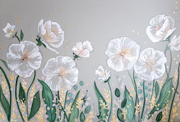Grey and White Flowers