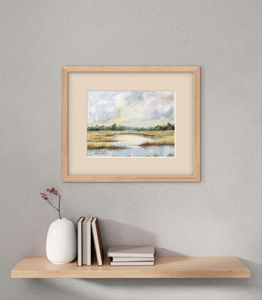 Autumn Marsh Original Watercolor