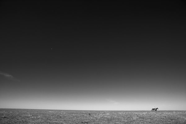 Cowboy In Flint Hills Kansas