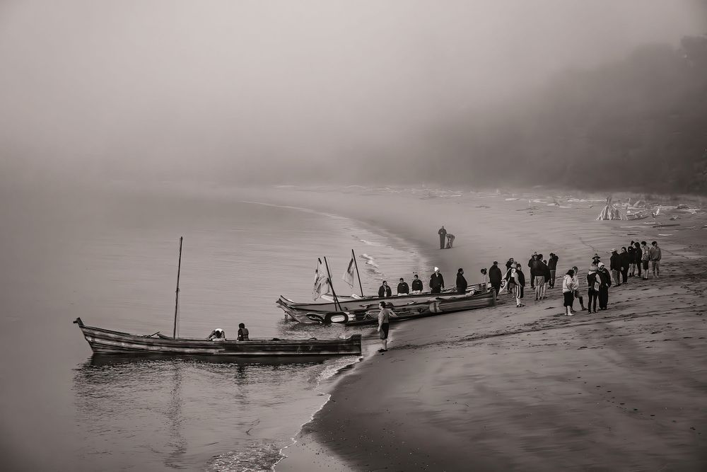 Canoe Journey Sat 07 27 24 01 B W 10in Photography Art | Jeffrey Eichen
