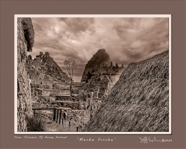 Machu Thach Roof B+W 16x25 Frame Recovered Photography Art | Jeffrey Eichen