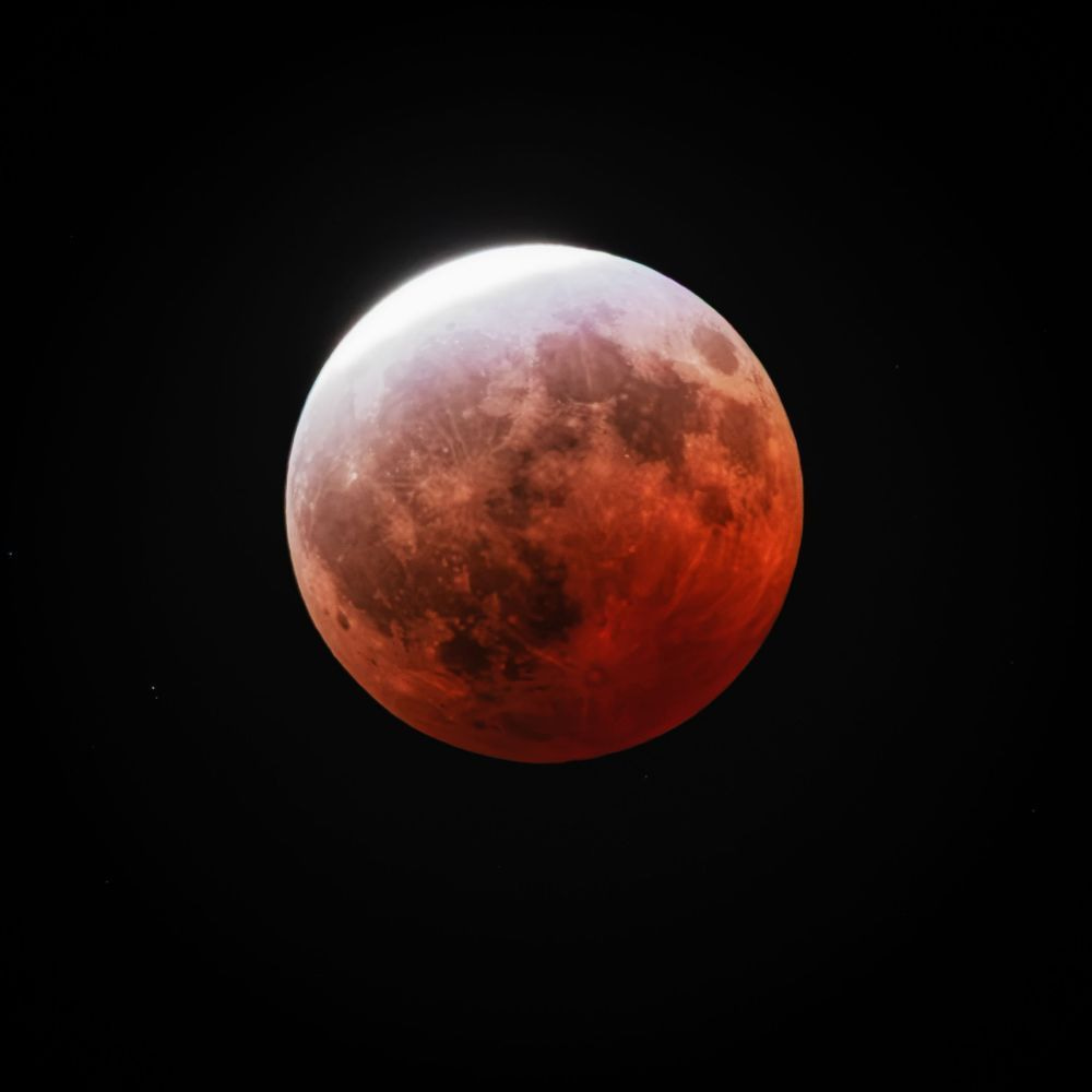 Blood Moon Over Humboldt County | Aug 2026 Lunar Eclipse Fine Art Print