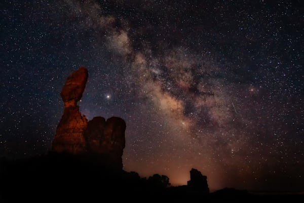 The Milky Way Over Balanced Rock, Arches National Park